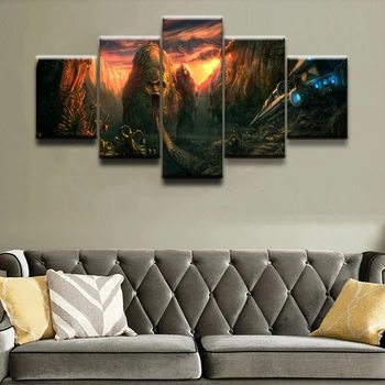 Wall Art Painting Picture Canvas Print Poster Sci Fi Landscape Monkey Mountain 5 Panel Home Decor For Living Room Modern Artwork
Wall Art Painting Picture Canvas Print Poster Sci Fi Landscape Monkey Mountain 5 Panel Home Decor For Living Room Modern Artwork