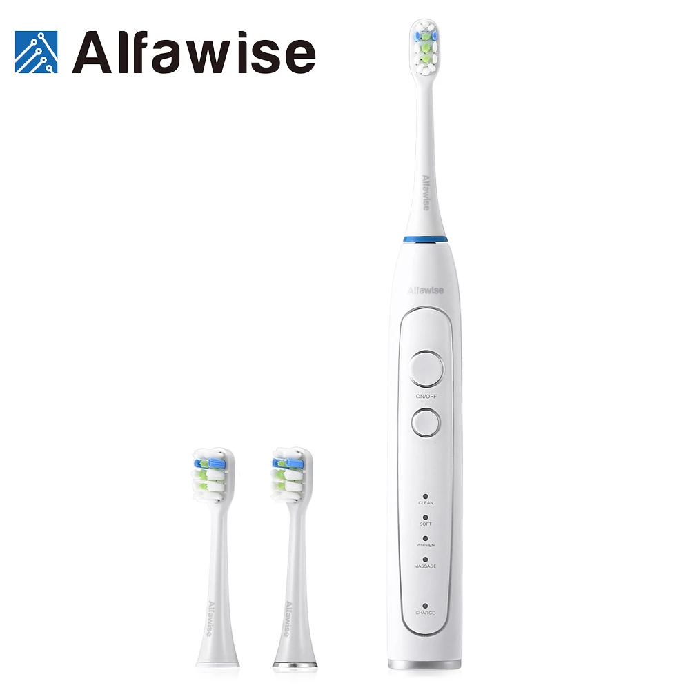 Alfawise RST2056 Sonic Electric Toothbrush Intelligent 2-Min Timing With 3 Brush Heads Charger Base Sonic Vibration Toothbrush
Alfawise RST2056 Sonic Electric Toothbrush Intelligent 2-Min Timing With 3 Brush Heads Charger Base Sonic Vibration Toothbrush