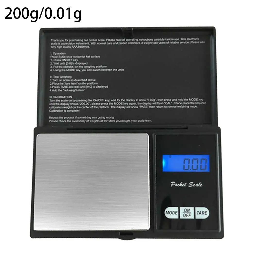 High Precision Jewelry Scale Mini Electronic 100g/0.01g, 200g/0.01g, 500g/0.01g Scale Portable 0.01g Scale
High Precision Jewelry Scale Mini Electronic 100g/0.01g, 200g/0.01g, 500g/0.01g Scale Portable 0.01g Scale