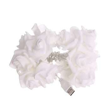 USB 20 Roses Flower Garland Led Christmas Holiday String Lights Valentine Wedding Party Decoration Economic
USB 20 Roses Flower Garland Led Christmas Holiday String Lights Valentine Wedding Party Decoration Economic