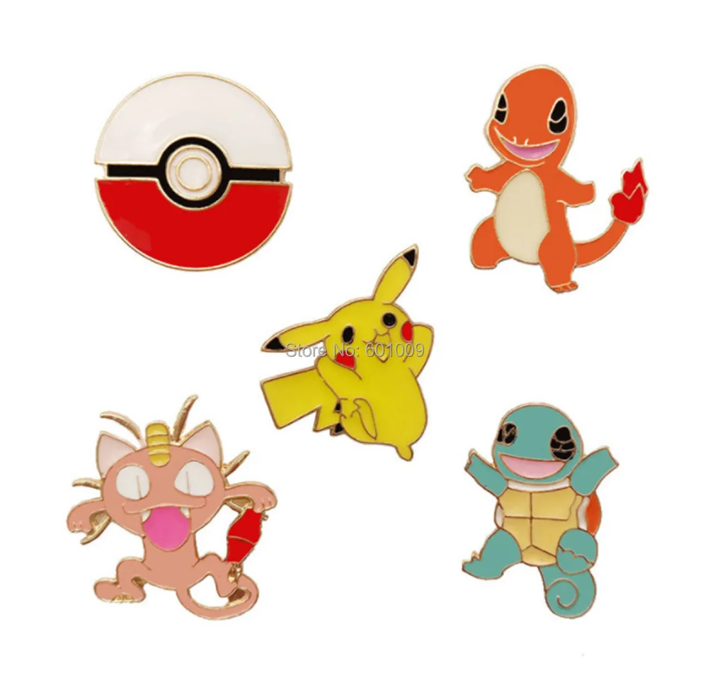 5Pcs/Lot Pikchu Charmander Squirtle Meowth Ball Action Figures Alloy Metal Brooch Pin For Lapel PCXB
5Pcs/Lot Pikchu Charmander Squirtle Meowth Ball Action Figures Alloy Metal Brooch Pin For Lapel PCXB