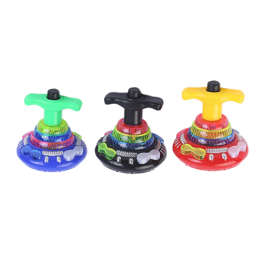 3 pcs Music Gyro LED Funny Flashing Gyrator Shining Toys Spinning Top Party Supplies for Kids Boys Children
3 pcs Music Gyro LED Funny Flashing Gyrator Shining Toys Spinning Top Party Supplies for Kids Boys Children