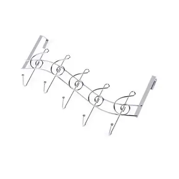 2pcs Creative Music Notes Wall Hooks Kitchen Bathroom Organizer Hanger Hooks Mental Iron Hanging Rack With 5-Hook
2pcs Creative Music Notes Wall Hooks Kitchen Bathroom Organizer Hanger Hooks Mental Iron Hanging Rack With 5-Hook