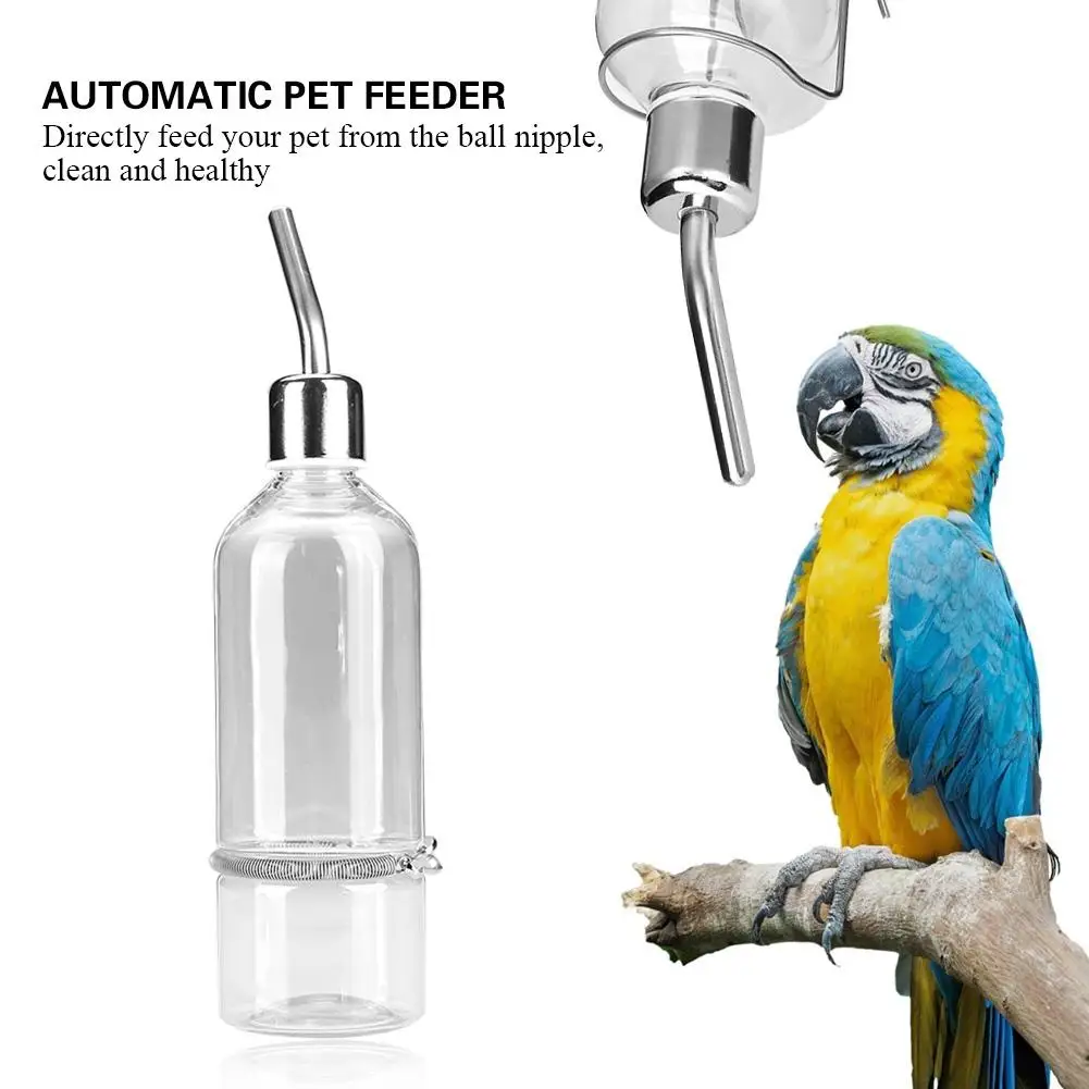 Bird Parrot Feeders Drinker Automatic Feeding Water Bottle With Stainless Steel Ball Nipple Bird Cage Water Feeding Supplies
Bird Parrot Feeders Drinker Automatic Feeding Water Bottle With Stainless Steel Ball Nipple Bird Cage Water Feeding Supplies