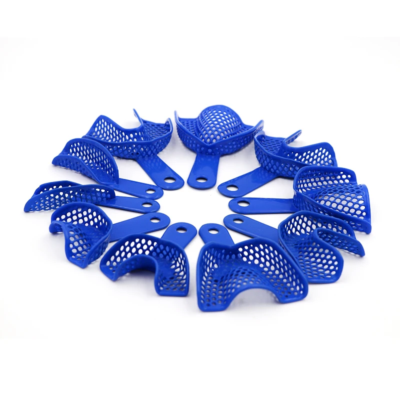 10pcs Blue Dental Impressions Trays Denture Model Materials Dentist Product Plastic-Steel Teeth Holders Oral Hygiene Clinic
10pcs Blue Dental Impressions Trays Denture Model Materials Dentist Product Plastic-Steel Teeth Holders Oral Hygiene Clinic