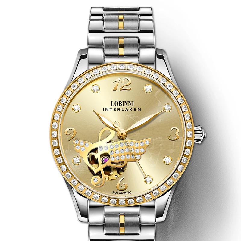Switzerland LOBINNI Luxury Brand Women Watches Japan Import Automatic Mechanical Clock Sapphire Diamond Ladies Watch L2007-10
Switzerland LOBINNI Luxury Brand Women Watches Japan Import Automatic Mechanical Clock Sapphire Diamond Ladies Watch L2007-10
