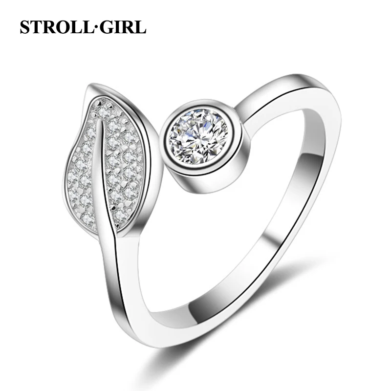 Strollgirl 925 Sterling Silver Tree Leaves Open Size Finger Rings Pave with Clear CZ for Women Valentine's Day Fashion Jewelry
Strollgirl 925 Sterling Silver Tree Leaves Open Size Finger Rings Pave with Clear CZ for Women Valentine's Day Fashion Jewelry