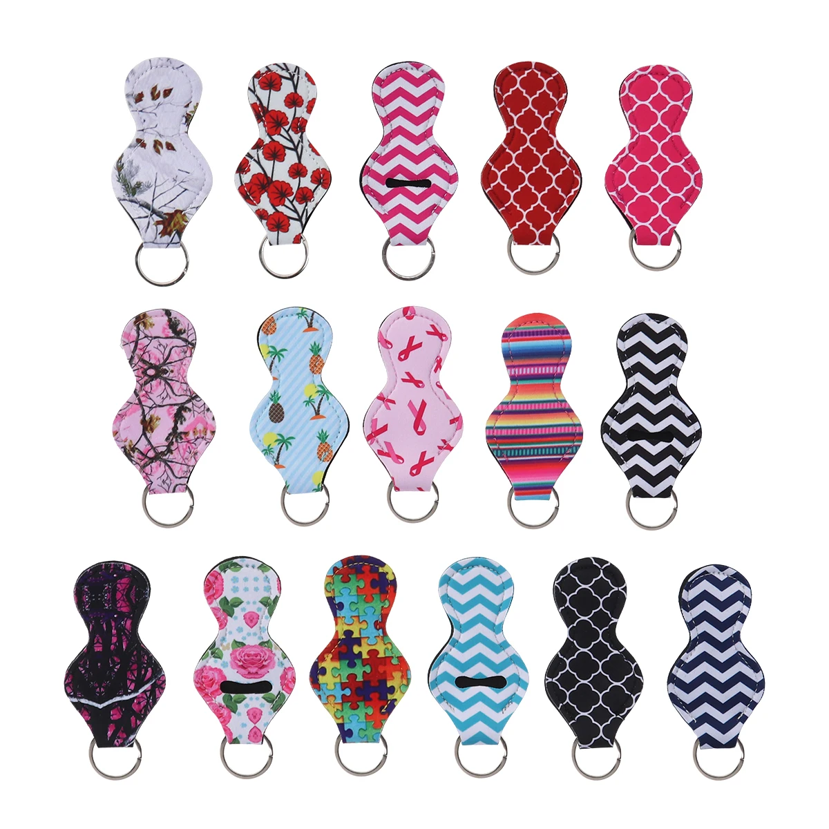 16PCS Elegant Durable Multi-functional Keyring Lipstick Holder Keychain Lip Balm Holder Keychain for Lady Girls Women Bags Purse
16PCS Elegant Durable Multi-functional Keyring Lipstick Holder Keychain Lip Balm Holder Keychain for Lady Girls Women Bags Purse