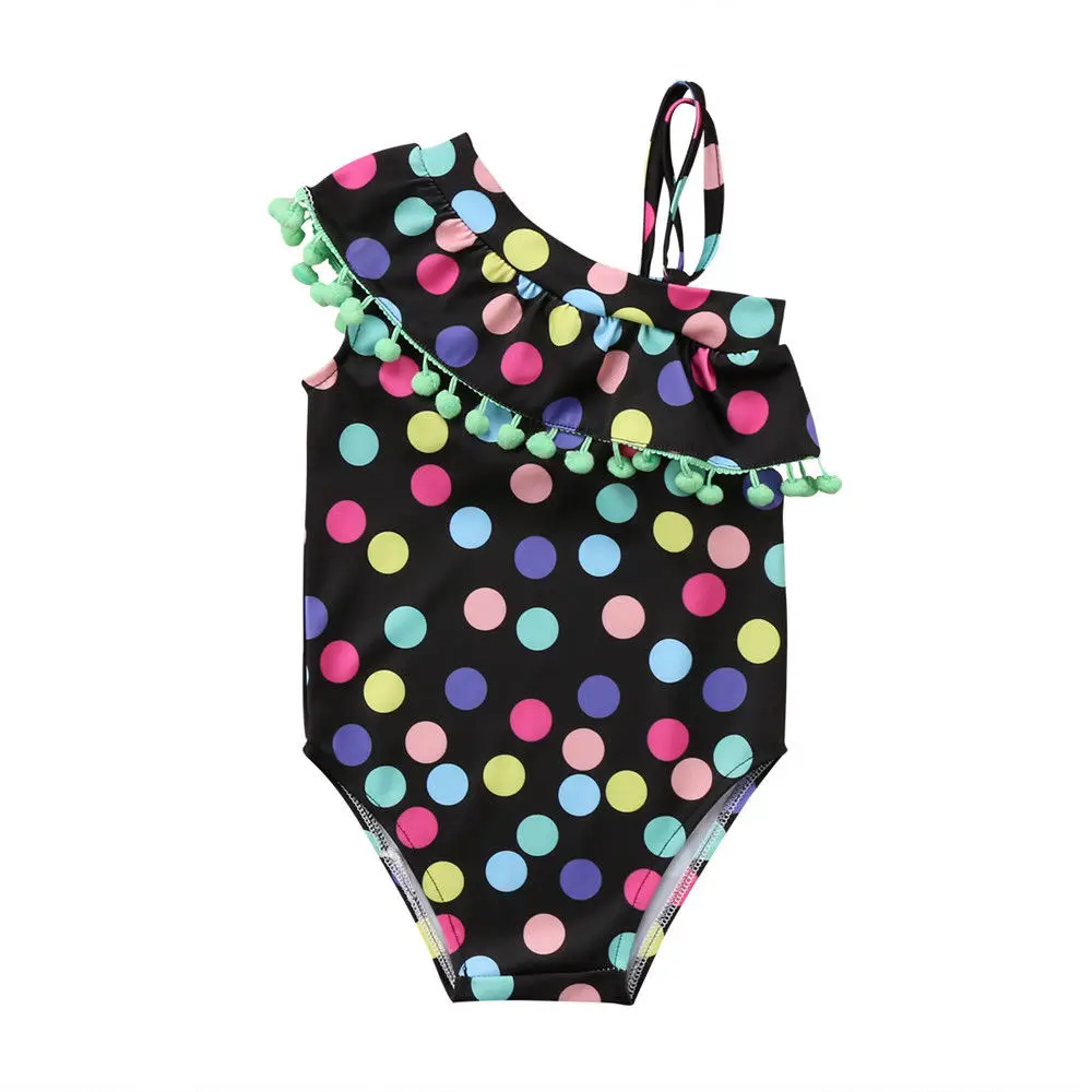 2019 Hot Toddler Kids Baby Girls One-piece suit swimsuit color dot one-shoulder ruffled swimsuit beachwear
2019 Hot Toddler Kids Baby Girls One-piece suit swimsuit color dot one-shoulder ruffled swimsuit beachwear