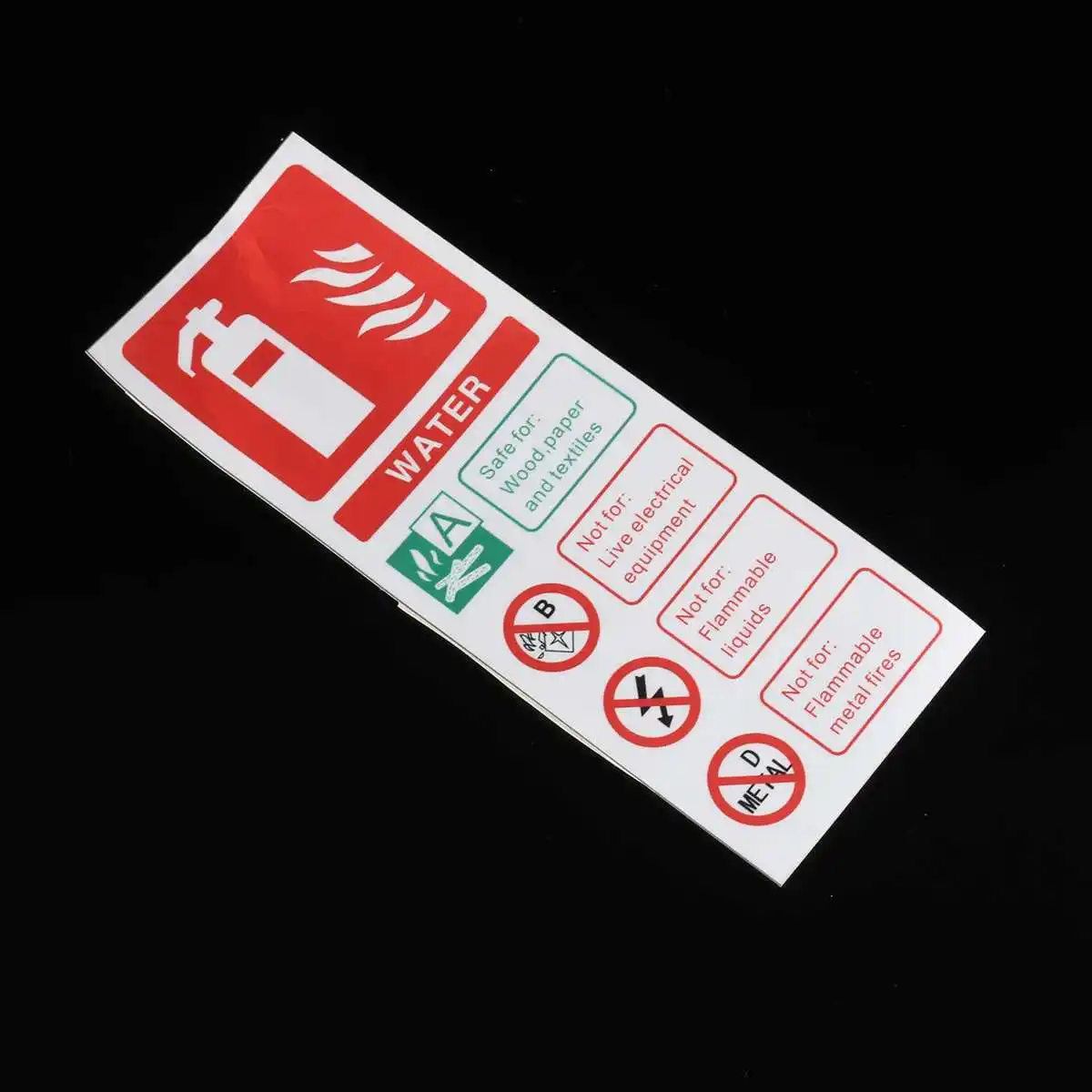 75mmx200mm Water for Fire Extinguisher ID Sticker Sign Sticker Warning Self Adhesive
75mmx200mm Water for Fire Extinguisher ID Sticker Sign Sticker Warning Self Adhesive