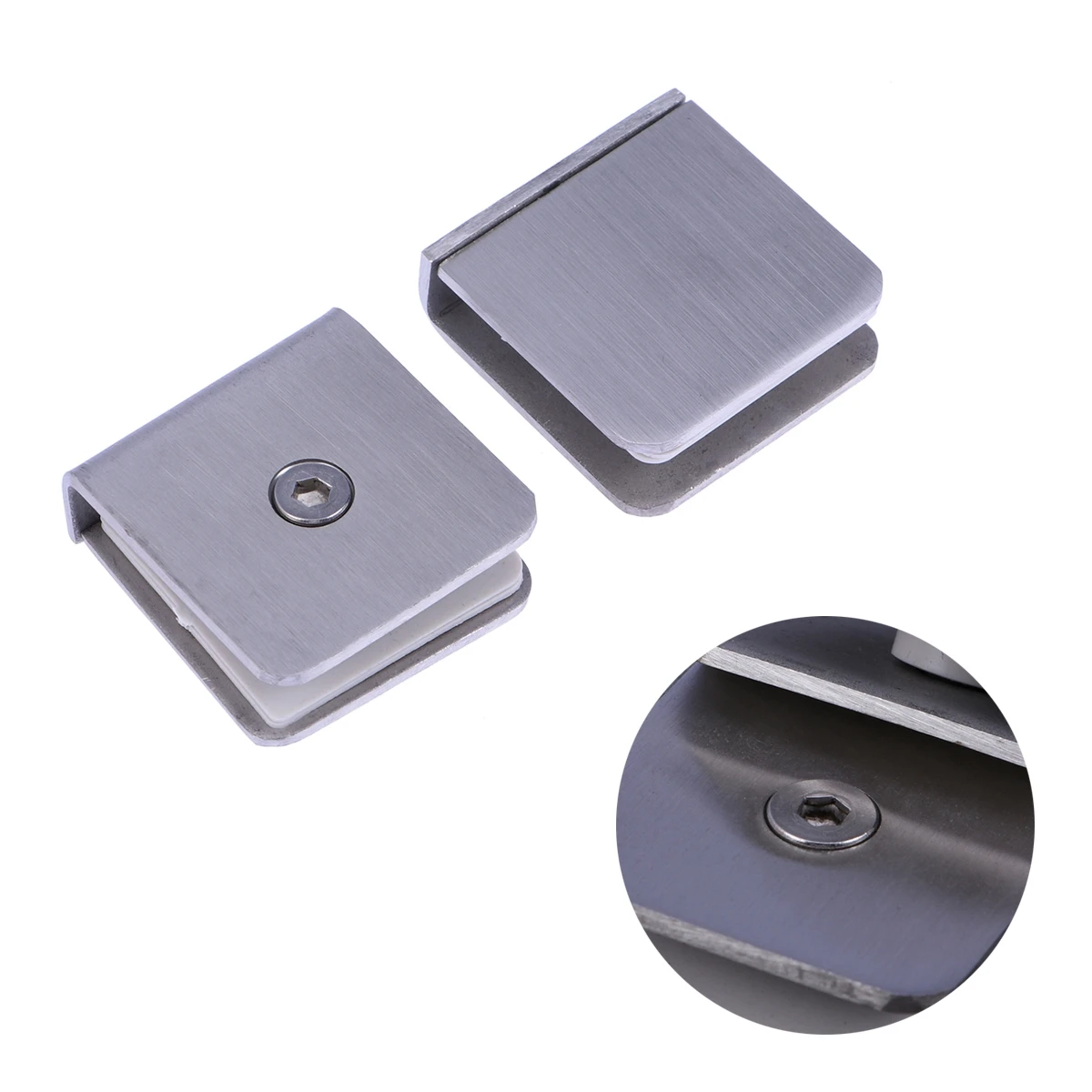 4pcs Square Satin-finished Stainless Steel Glass Clamp Bracket Holder Flat For Door Window Balustrade Bathroom
4pcs Square Satin-finished Stainless Steel Glass Clamp Bracket Holder Flat For Door Window Balustrade Bathroom