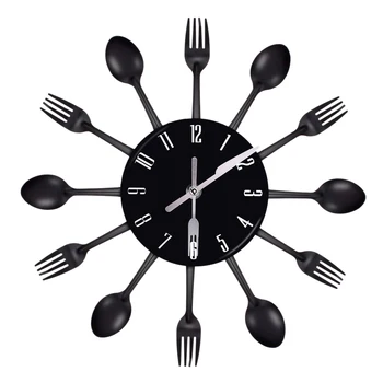 JEYL Home Decorations Noiseless Stainless Steel Cutlery Clocks Knife and Fork Spoon Wall Clock Kitchen Restaurant Home Decor
JEYL Home Decorations Noiseless Stainless Steel Cutlery Clocks Knife and Fork Spoon Wall Clock Kitchen Restaurant Home Decor
