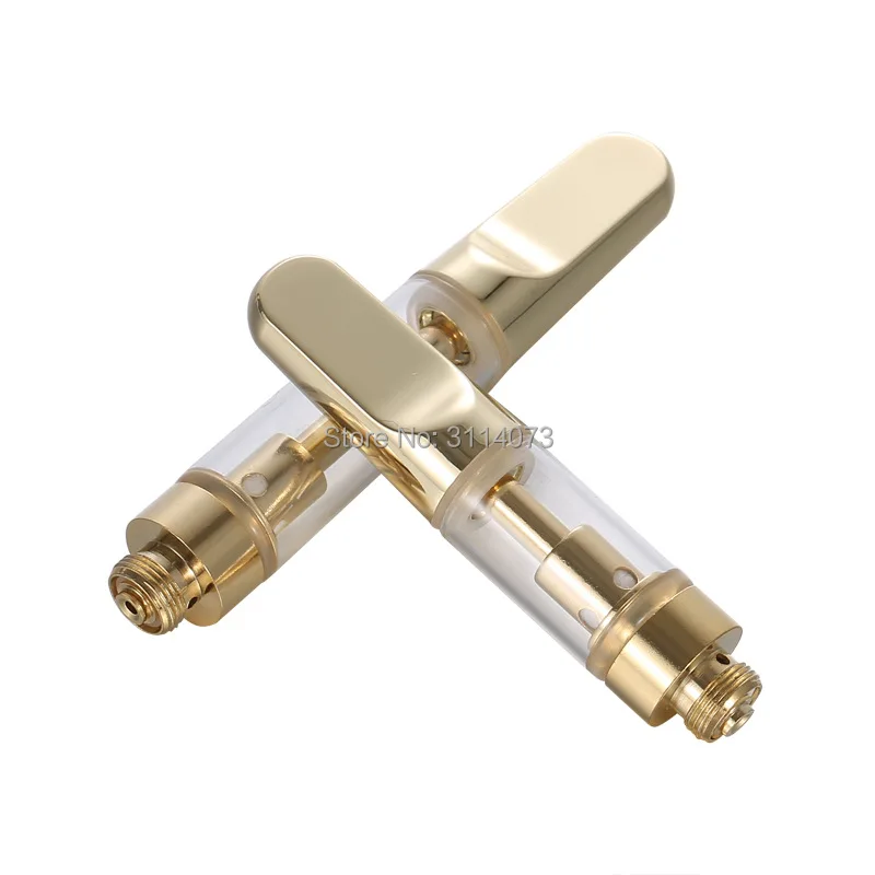 5pcs/lots CBD Gold Ceramic Atomizer 0.5ml 1.0ml Cartridges 510 tank Oil cell vape tank for BK cbd Preheat battery vaporizer
5pcs/lots CBD Gold Ceramic Atomizer 0.5ml 1.0ml Cartridges 510 tank Oil cell vape tank for BK cbd Preheat battery vaporizer