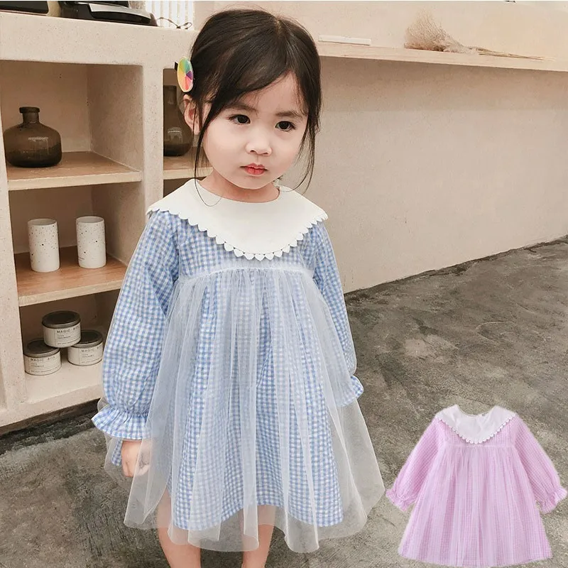 Long Sleeve Princess Dress Kids Baby Clothing Toddler Cotton Dresses For Girls Spring Autumn Pink Blue Patchwork Shirt 20019
Long Sleeve Princess Dress Kids Baby Clothing Toddler Cotton Dresses For Girls Spring Autumn Pink Blue Patchwork Shirt 20019