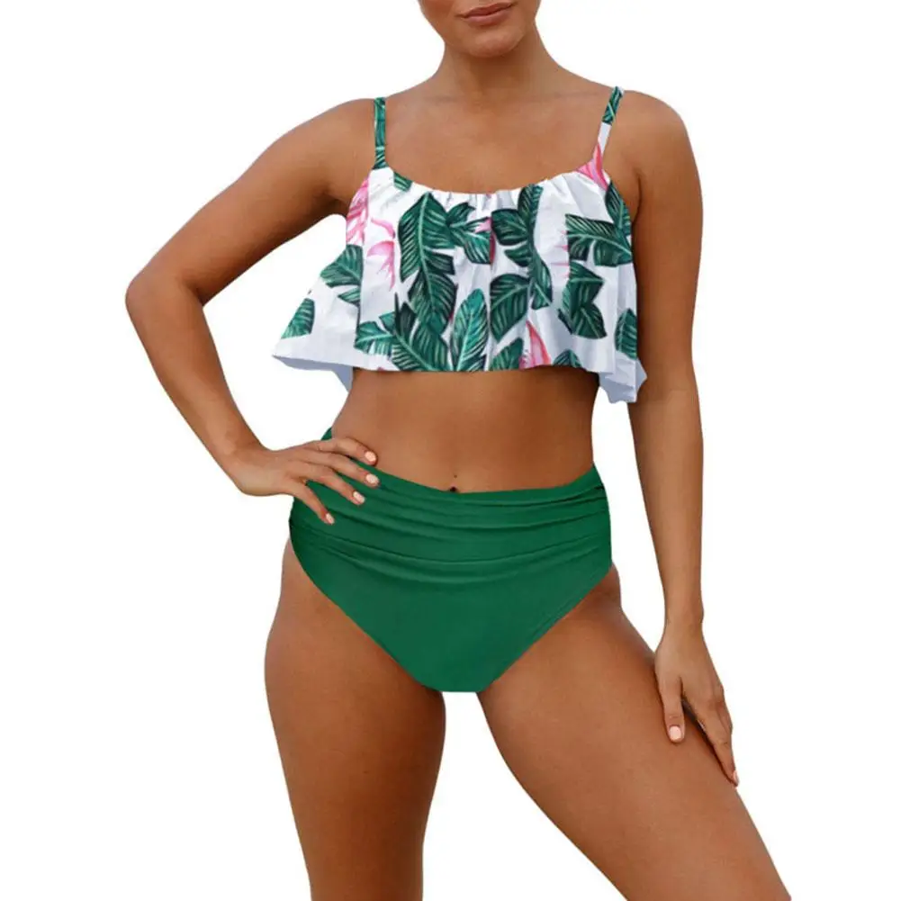 Women Sexy Beach Bikini Two Pieces Set Swimwear Retro Ruffle Flounce Crop High Waist Bathing Swimsuit Summer Beachwear Swim Wear
Women Sexy Beach Bikini Two Pieces Set Swimwear Retro Ruffle Flounce Crop High Waist Bathing Swimsuit Summer Beachwear Swim Wear
