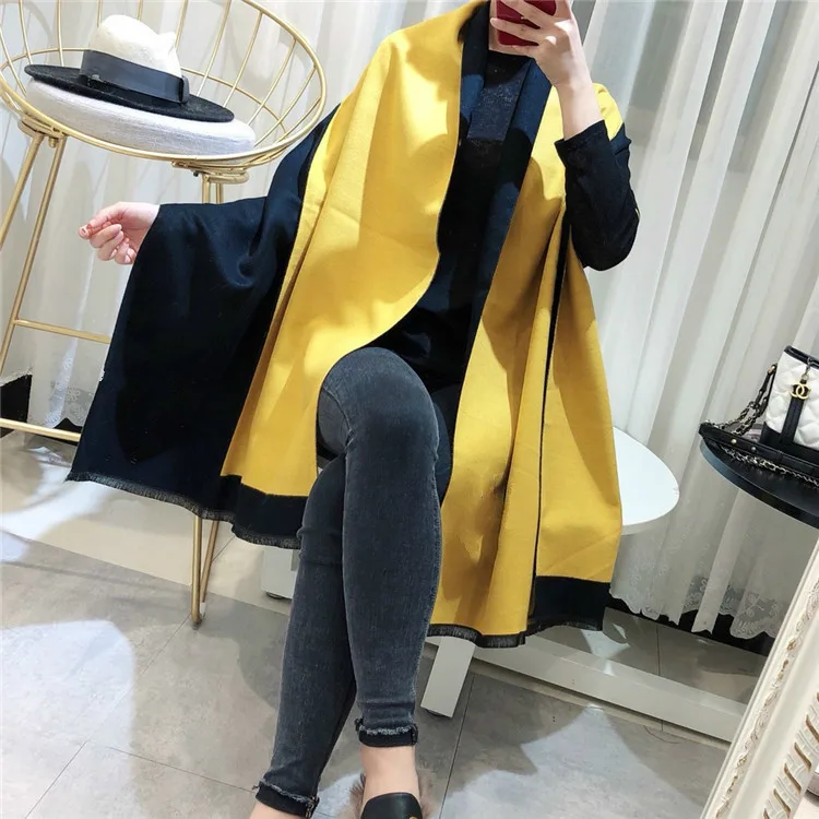 Cheap Autumn Winter Women Scarf Luxury Brand Double Sided Pashmina Cashmere Scarves Echarpe Long Shawl Wrap New Letter Chic DS
Cheap Autumn Winter Women Scarf Luxury Brand Double Sided Pashmina Cashmere Scarves Echarpe Long Shawl Wrap New Letter Chic DS