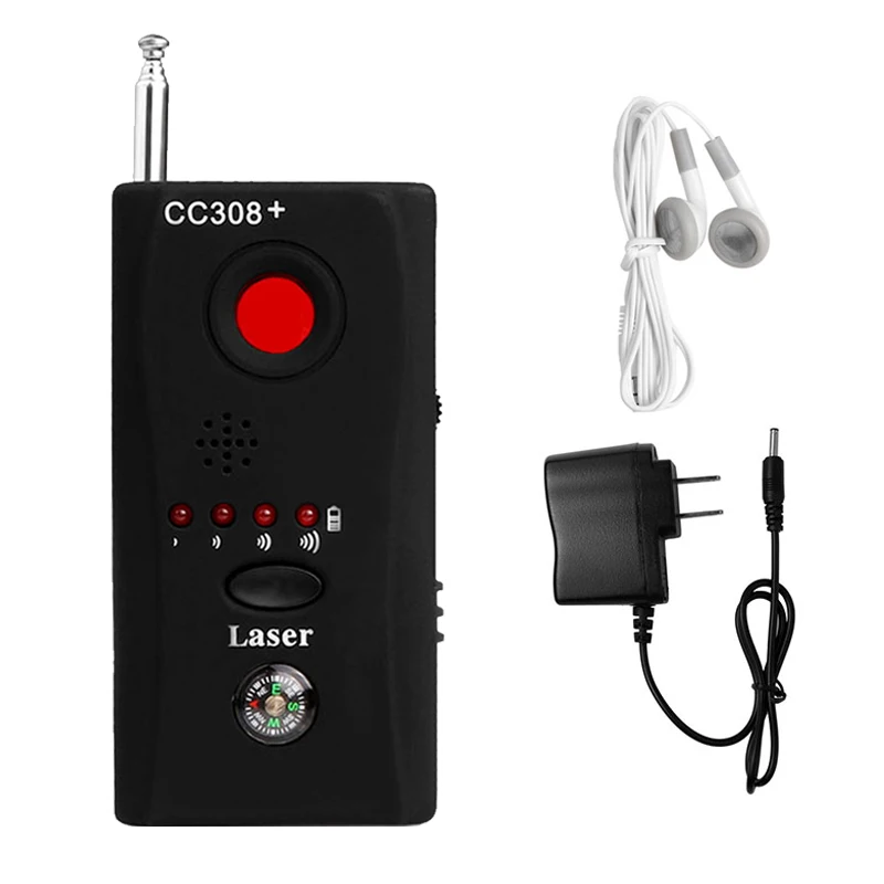 CC308+ Wireless Camera Lens Detector Radio Wave Signal Detect Camera Full-range WiFi RF Singnal Bug Laser GSM Device Finder
CC308+ Wireless Camera Lens Detector Radio Wave Signal Detect Camera Full-range WiFi RF Singnal Bug Laser GSM Device Finder