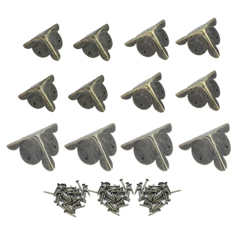 40 Pieces Antique Box Corner Guard Desk Edge Cover Metal Corner Protector Decorative Corner Wooden Furniture Edge Protectors
40 Pieces Antique Box Corner Guard Desk Edge Cover Metal Corner Protector Decorative Corner Wooden Furniture Edge Protectors