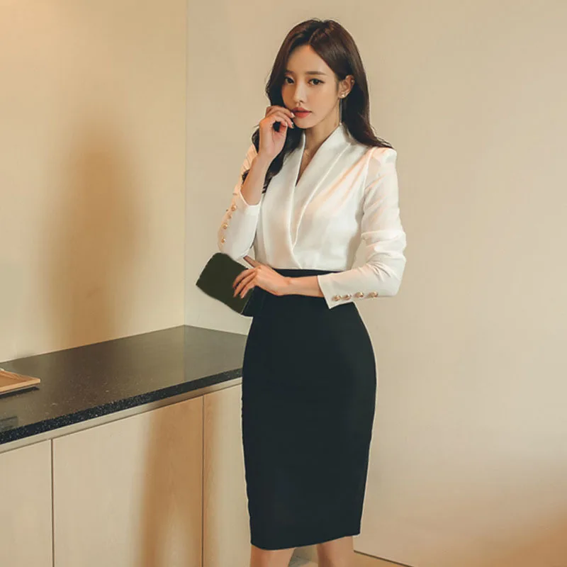 Fashion Women Office Lady Dress White Black Patchwork Bodycon Dress Long Sleeve Ladies Midi Pencil Dress
Fashion Women Office Lady Dress White Black Patchwork Bodycon Dress Long Sleeve Ladies Midi Pencil Dress