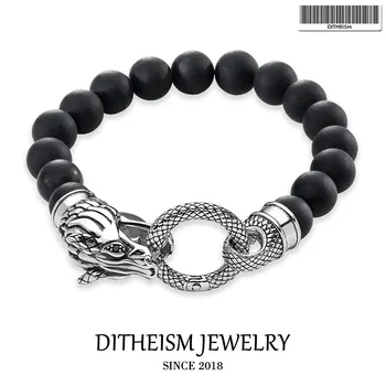 Strand Bracelets Dragon with Black Obsidian Beads, 2018 New Blackened Silver Fashion Jewelry Punk Gift for Men Boy Women Girls
Strand Bracelets Dragon with Black Obsidian Beads, 2018 New Blackened Silver Fashion Jewelry Punk Gift for Men Boy Women Girls