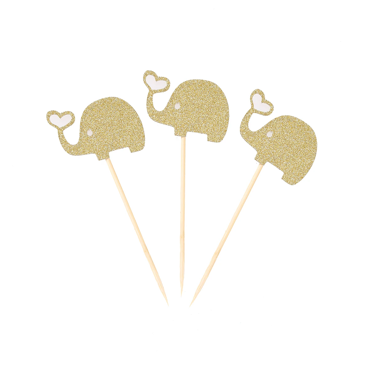 3pcs Elephant Cupcak Topper Lovely Animal Cupcake Picks Sign for Party Cake Decoration (Gold)
3pcs Elephant Cupcak Topper Lovely Animal Cupcake Picks Sign for Party Cake Decoration (Gold)
