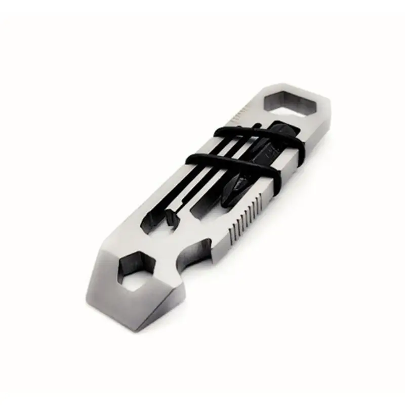 6 in 1 EDC Gadget Outdoor Equipment Camping Keychain Supplies Steel Mini Bottle Opener Multi-Function Tools Wrench Multitool
6 in 1 EDC Gadget Outdoor Equipment Camping Keychain Supplies Steel Mini Bottle Opener Multi-Function Tools Wrench Multitool