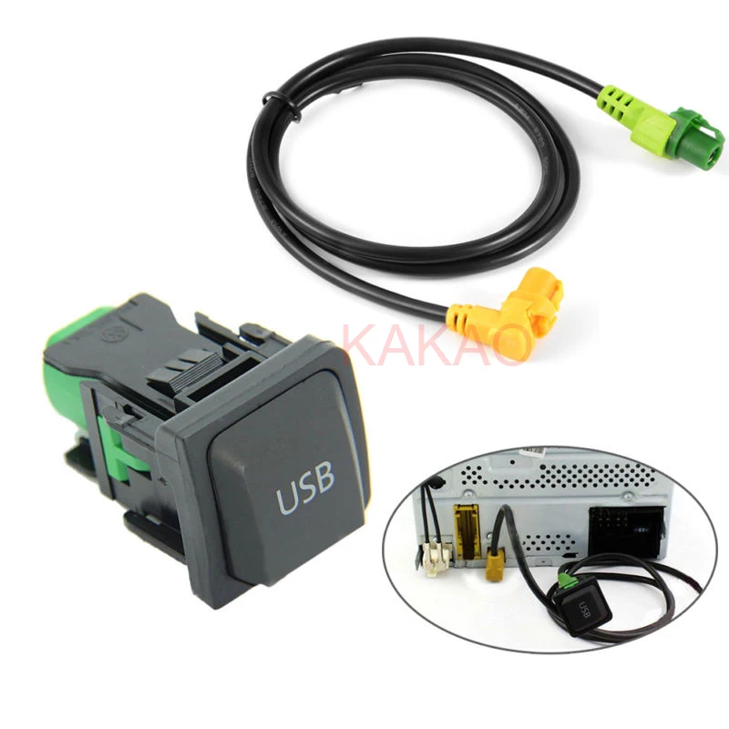 1pc ABS Auto Car USB Switch Cable Kit For VW GOLF JETTA MK5 MK6 RADIO RCD310 RCD510 RNS315 
1pc ABS Auto Car USB Switch Cable Kit For VW GOLF JETTA MK5 MK6 RADIO RCD310 RCD510 RNS315