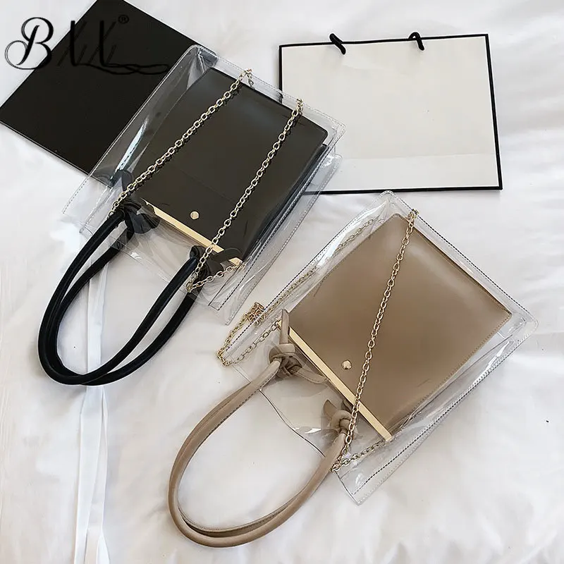 BXX Bag / 2019 New Fashion Women Composite Bag Chain Shoulder Bag Fashion Wild Transparent Jelly Package Small Square Bag ZA7230
BXX Bag / 2019 New Fashion Women Composite Bag Chain Shoulder Bag Fashion Wild Transparent Jelly Package Small Square Bag ZA7230