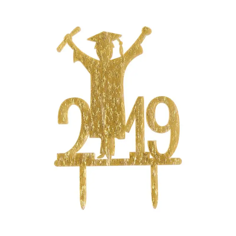 2019 Graduation Party Cake Topper Boy Decor Insert Card for Party Gathering School (Golden Boy Pattern)
2019 Graduation Party Cake Topper Boy Decor Insert Card for Party Gathering School (Golden Boy Pattern)