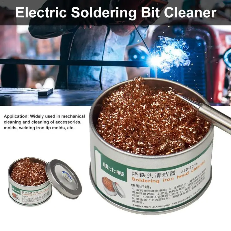 Electric Soldering Bit Cleaner Desoldering Tin Wire Mesh Filter For Machine Parts Molds Welding Iron Tips Cleaning Ball
Electric Soldering Bit Cleaner Desoldering Tin Wire Mesh Filter For Machine Parts Molds Welding Iron Tips Cleaning Ball