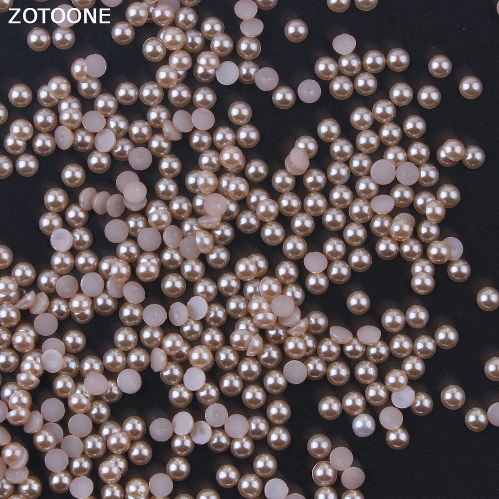 ZOTOONE 1000pcs/lot Coffee Pearls Half Round Beads for DIY Craft Scrapbook Decoration Flat Back Rhinestones on Clothes Applique
ZOTOONE 1000pcs/lot Coffee Pearls Half Round Beads for DIY Craft Scrapbook Decoration Flat Back Rhinestones on Clothes Applique