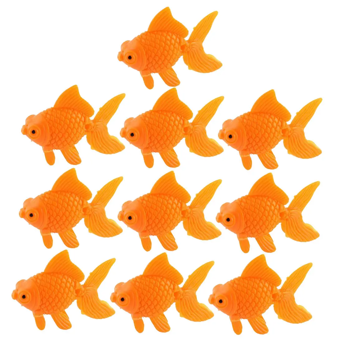 Аквариумное оранжевое пластиковое декоративное украшение &quotЗолотая рыбка"