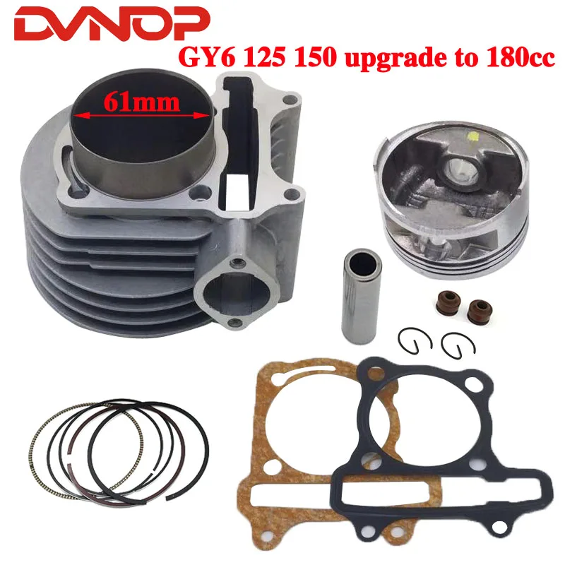 180cc Cylinder 61mm Big Bore Kit For GY6 125cc 150cc 1P52QMI 1P57QMJ Engine 180cc Scooter ATV
180cc Cylinder 61mm Big Bore Kit For GY6 125cc 150cc 1P52QMI 1P57QMJ Engine 180cc Scooter ATV