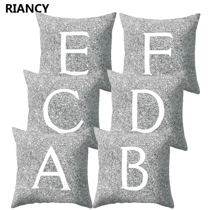 1Pcs Silver Cushion Cover With Letters Printing Polyester Throw Pillowcase Home Decoration 45*45cm Decorative Pillow Cover 40804
1Pcs Silver Cushion Cover With Letters Printing Polyester Throw Pillowcase Home Decoration 45*45cm Decorative Pillow Cover 40804