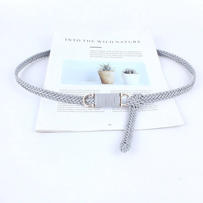fashion adjustable leather knitted braided weaving belts for women girdle dresses waist rope strap casual luxury female
fashion adjustable leather knitted braided weaving belts for women girdle dresses waist rope strap casual luxury female