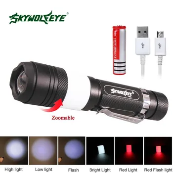 Hard Light Rechargeable usb Torch waterproof Flash Light Bike 18650 battery Zoomable Lamp For Hunting Camping
Hard Light Rechargeable usb Torch waterproof Flash Light Bike 18650 battery Zoomable Lamp For Hunting Camping