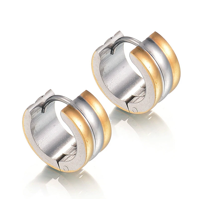Punk Rock Stainless Steel Small Hoop Earrings Women Men Ear Rings Clip Silver Gold Circle Earrings for Wedding Party Jewelry
Punk Rock Stainless Steel Small Hoop Earrings Women Men Ear Rings Clip Silver Gold Circle Earrings for Wedding Party Jewelry