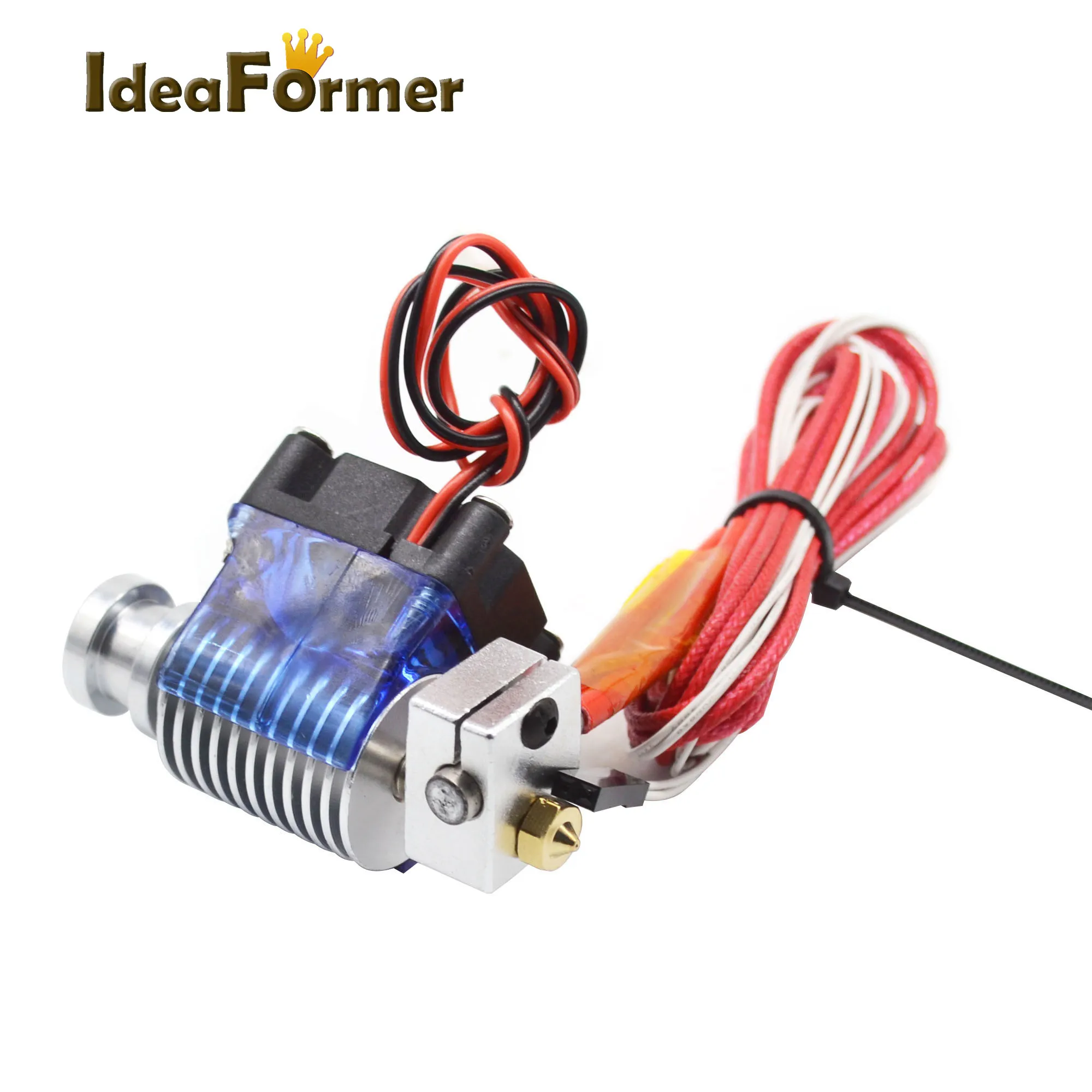 3D Printer V6 12/24V Wade Short Distance Extruder J-head Hotend: Throat With PTFE Tube+Nozzle+ Fan for 1.75mm filament.
3D Printer V6 12/24V Wade Short Distance Extruder J-head Hotend: Throat With PTFE Tube+Nozzle+ Fan for 1.75mm filament.