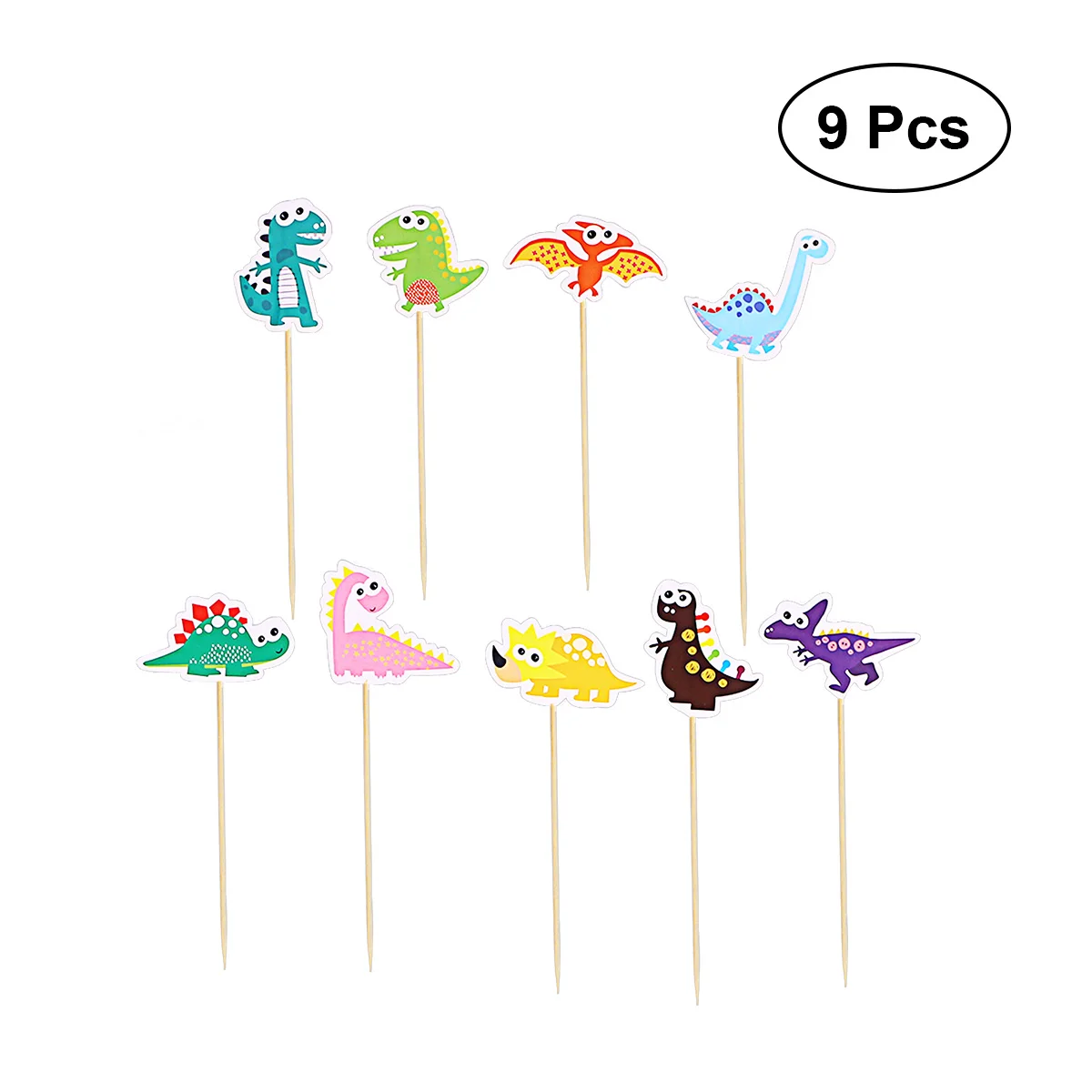 9 Pcs Cartoon Cute Colorful Dinosaur Cake Toppers Dessert Papery Table Decoration Cupcake Decoration Cake Insert Card
9 Pcs Cartoon Cute Colorful Dinosaur Cake Toppers Dessert Papery Table Decoration Cupcake Decoration Cake Insert Card
