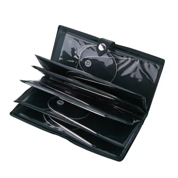 43cm/65cm/80cm 11pcs Steel Stainless Circular Needle Knitting Tools Crochet Craft Accessories
