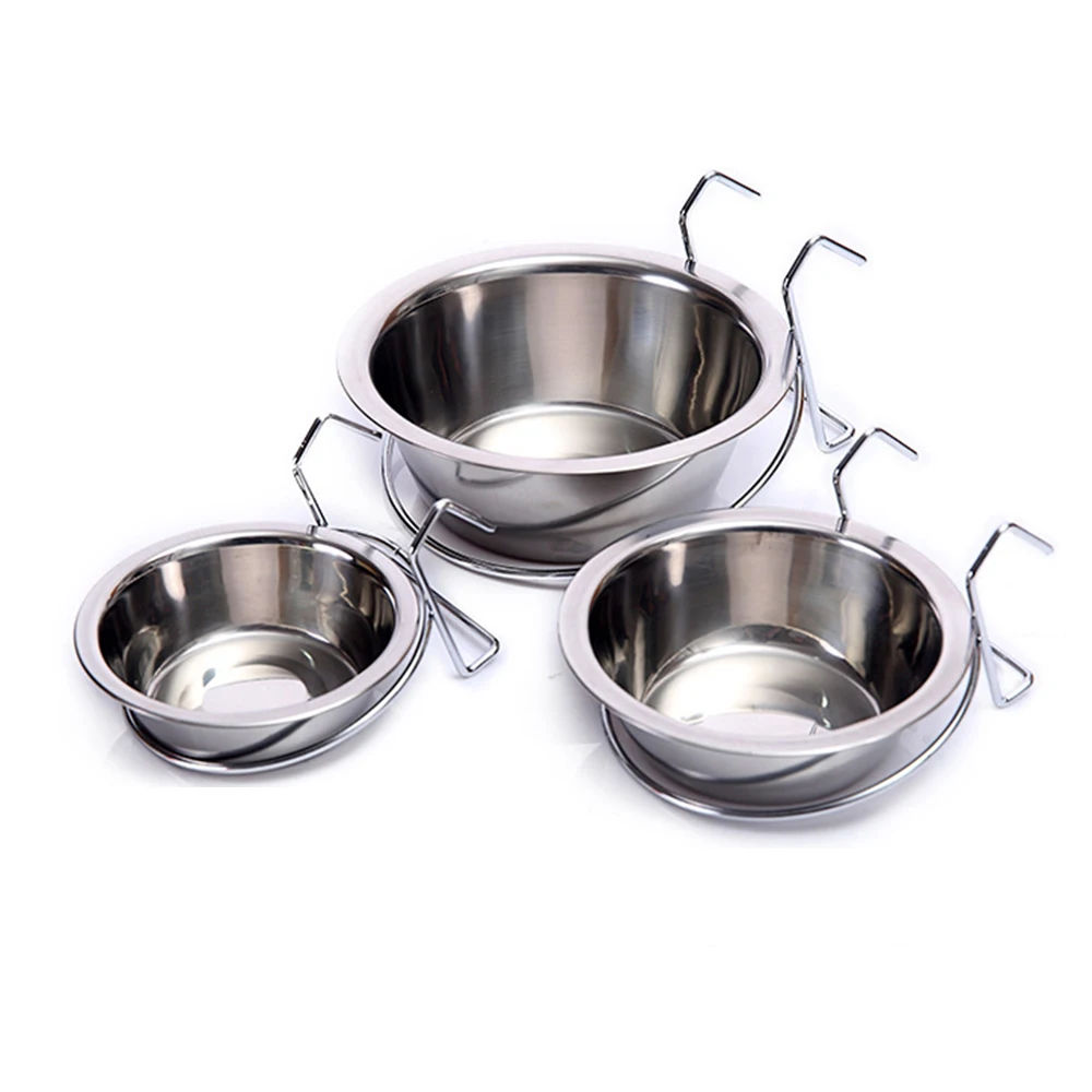 New Potable Stainless Steel Cage Bowl Hanger For Pet Dog Drinking Food Water Travel Bowl Useful Pet Feeding Tools
New Potable Stainless Steel Cage Bowl Hanger For Pet Dog Drinking Food Water Travel Bowl Useful Pet Feeding Tools