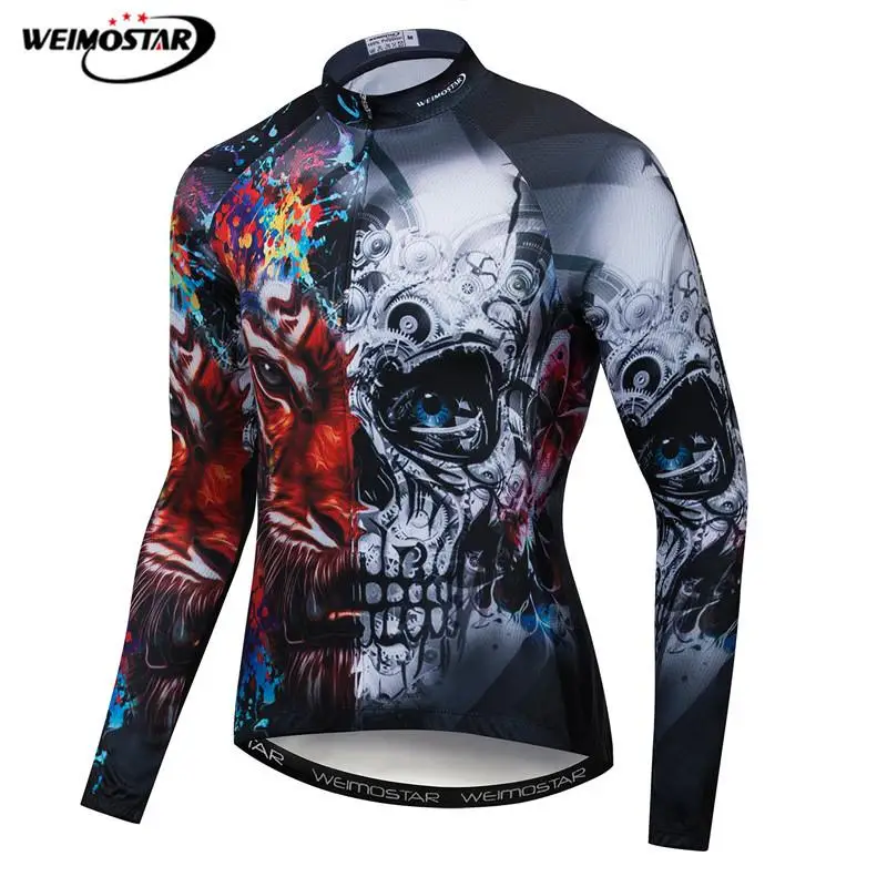 Weimostar 2019 Pro Team Cycling Clothing Skull Men Long Sleeve Racing Cycling Jersey Autumn Polyester mtb Bicycle Jersey Jacket
Weimostar 2019 Pro Team Cycling Clothing Skull Men Long Sleeve Racing Cycling Jersey Autumn Polyester mtb Bicycle Jersey Jacket