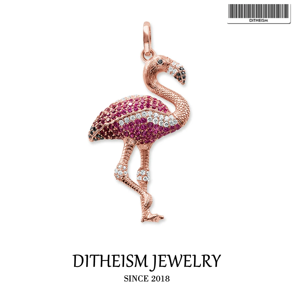 Rose Gold Bird Flamingo Pendant, 2018 New Fashion Jewelry 925 Sterling Silver Trendy Gift For Women Girls Fit Necklace
Rose Gold Bird Flamingo Pendant, 2018 New Fashion Jewelry 925 Sterling Silver Trendy Gift For Women Girls Fit Necklace