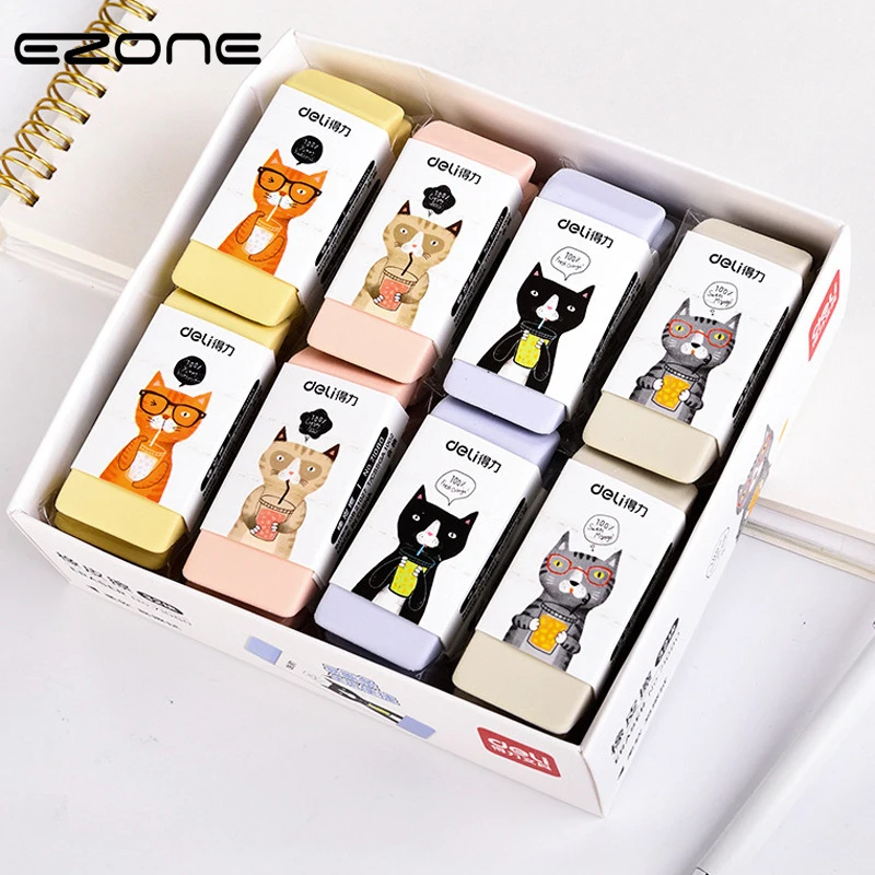 EZONE 1PC Cartoon Cat Eraser Few Dandruff Primary School Students Flexible Eraser Color Random Cartoon Cute Rectangle Eraser
EZONE 1PC Cartoon Cat Eraser Few Dandruff Primary School Students Flexible Eraser Color Random Cartoon Cute Rectangle Eraser