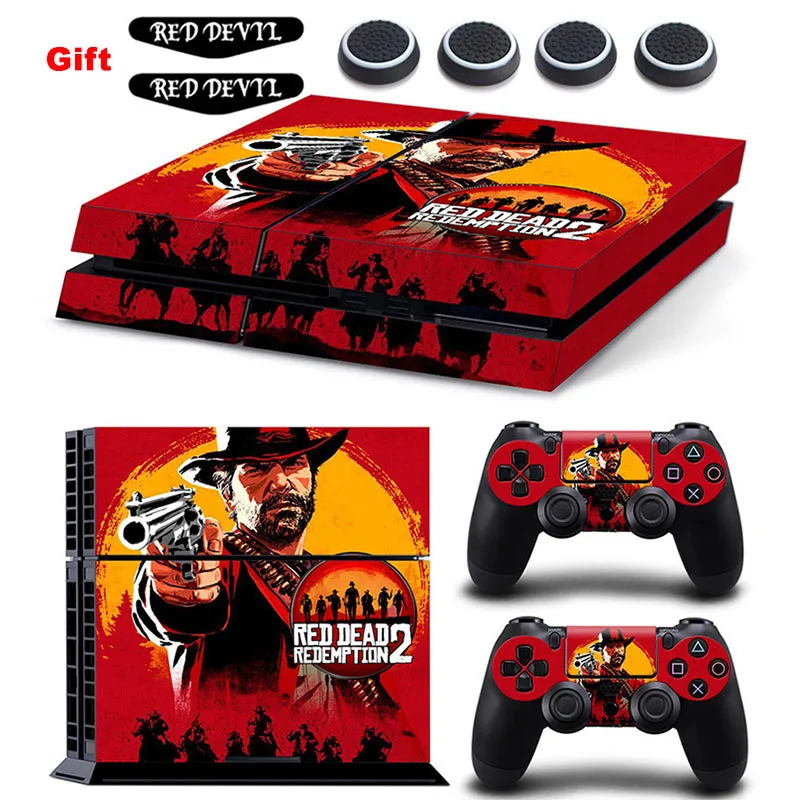 Red Dead Redemption 2 Stickers Decal Skin For Sony Play Station 4 PS4 Console and Controller Protector+LED Sticker+Silicone Caps
Red Dead Redemption 2 Stickers Decal Skin For Sony Play Station 4 PS4 Console and Controller Protector+LED Sticker+Silicone Caps