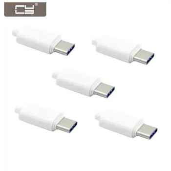 CYDZ 5set DIY 24pin USB 3.1 Type C USB-C Male Plug Connector SMT type with White / Black3.5mm SR and Housing Cover
CYDZ 5set DIY 24pin USB 3.1 Type C USB-C Male Plug Connector SMT type with White / Black3.5mm SR and Housing Cover