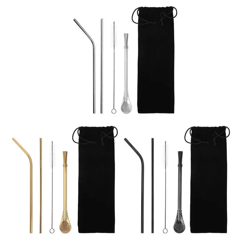 5pcs/Set Metal Straw Reusable Drinking Stainless Steel Straw with Cleaner Brush for Mugs Bar Accessories new
5pcs/Set Metal Straw Reusable Drinking Stainless Steel Straw with Cleaner Brush for Mugs Bar Accessories new