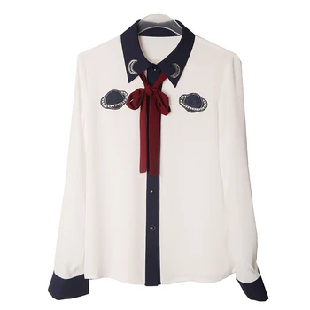 Summer 2019 Elegant Formal Women Blouses Shirt Runway Planet Diamond Bow Long Sleeve Female Party Blouse Tops Clothes
Summer 2019 Elegant Formal Women Blouses Shirt Runway Planet Diamond Bow Long Sleeve Female Party Blouse Tops Clothes