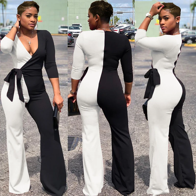 Wrap Jumpsuit Elegant Long Sleeve Wide Leg Pants Winter Sexy Belt Overalls Women Clubwear Party Trendy Romper Female White Black
Wrap Jumpsuit Elegant Long Sleeve Wide Leg Pants Winter Sexy Belt Overalls Women Clubwear Party Trendy Romper Female White Black