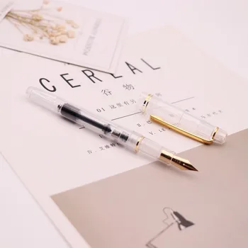 Gold Nib Transparent Aesthetic Fountain Pen Quality Goods School Office Supplies Cute Stationery
Gold Nib Transparent Aesthetic Fountain Pen Quality Goods School Office Supplies Cute Stationery